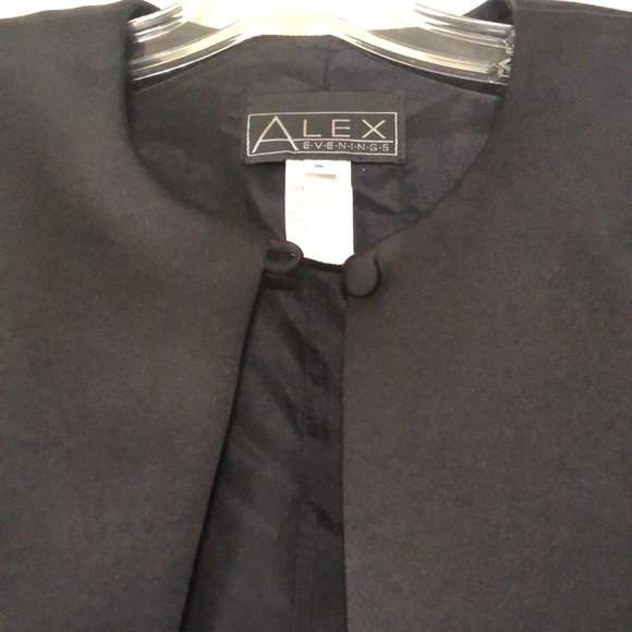 Black satin bolero jacket size S - Picture 2 of 8